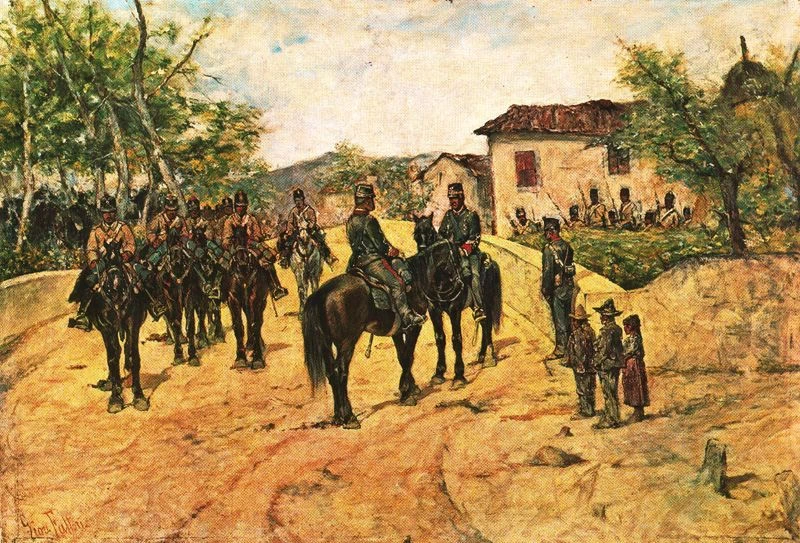 Sosta di cavalleria - Collezione Angiolini, Livorno